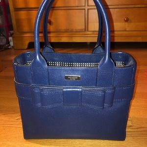 Kate Spade Navy Blue Bow Tote